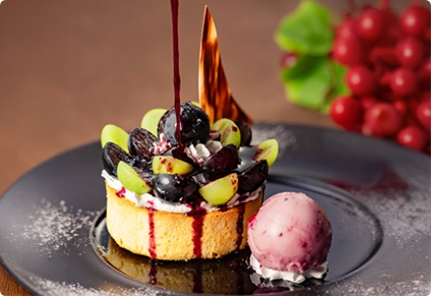 ぶどうのプレミアムパンケーキ
